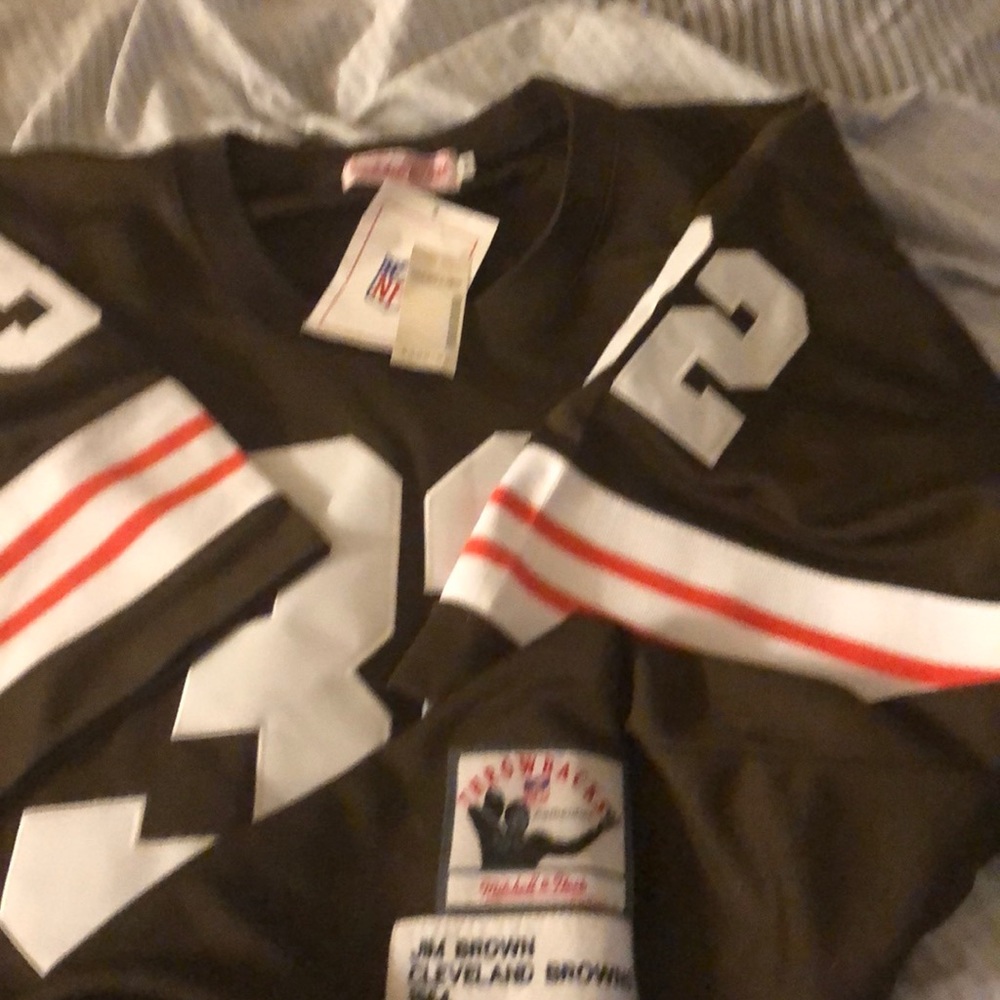 Mitchell &Ness Throwback Jim Brown Jersey